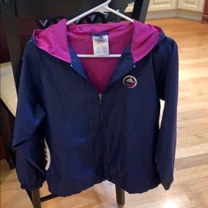 Women’s Adidas warm up jacket.